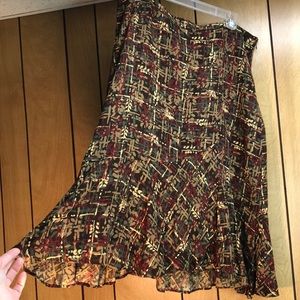 Ann Taylor Loft skirt size 14 multicolored